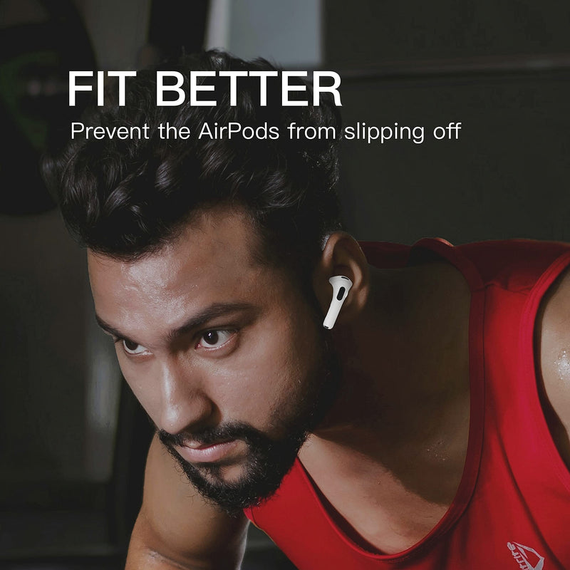 [AUSTRALIA] - DamonLight Upgraded Cover for AirPods 3 [Fit in Case] Anti Scratches Add Grip Sport Ear Tips [US Patent Registered] Compatible with AirPods 3rd Generation (White) White 