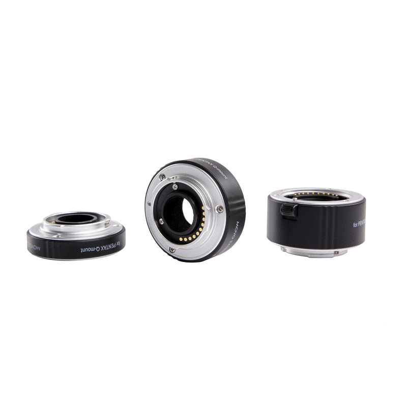 Movo Photo AF Macro Extension Tube Set for Pentax Q Mirrorless Camera System with 10mm, 16mm and 21mm Tubes (Metal Mount)