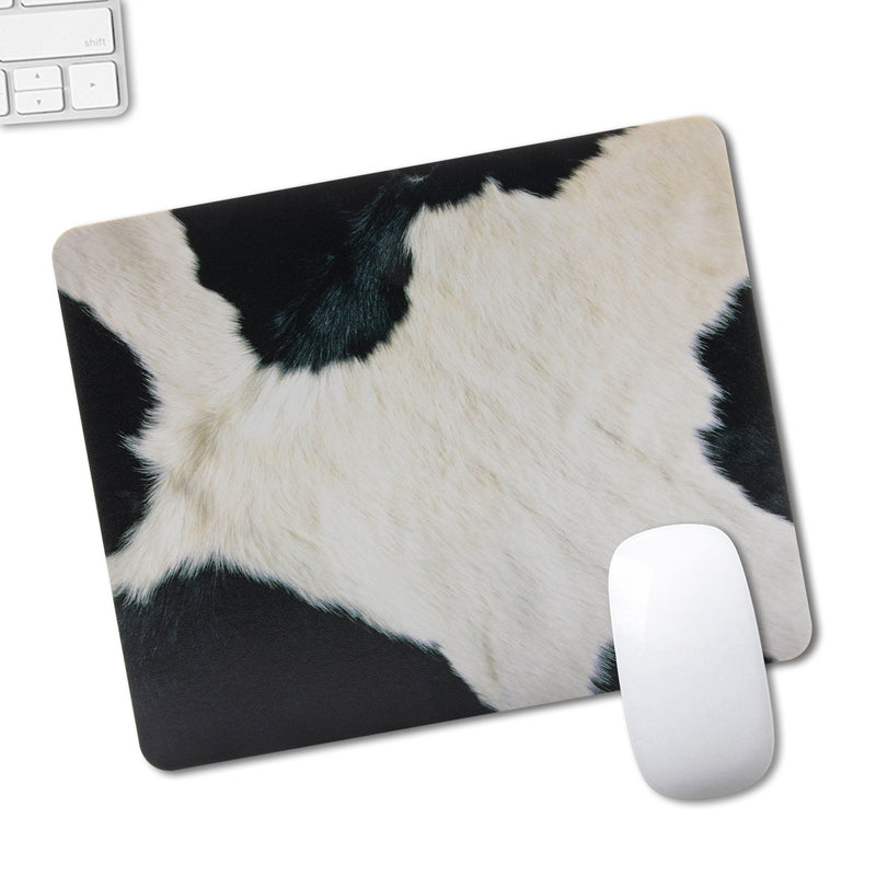 CIAOYE Mouse Pad Synthetic Leather Rectangle Slim Gaming Mouse Pad Anti Slip High Pixel Mousepad,Cow Cow
