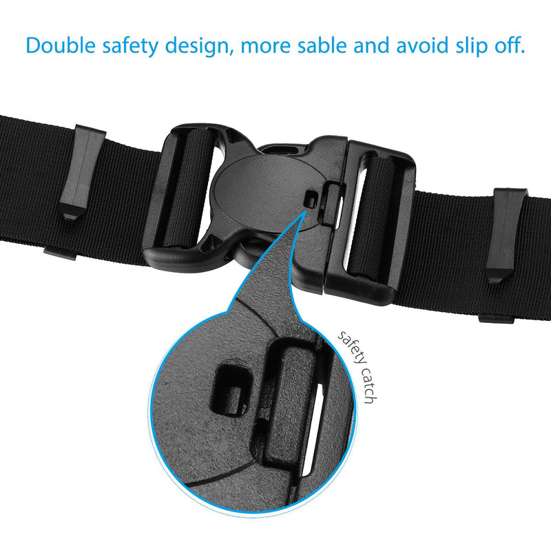 Powerextra Utility Outdoor Photography Adjustable Waist Strap Belt with D-Rings forÂ Hanging Tripod Camera Case Lens Case Flash Case SD Card Pouch and Other Photography Accessories