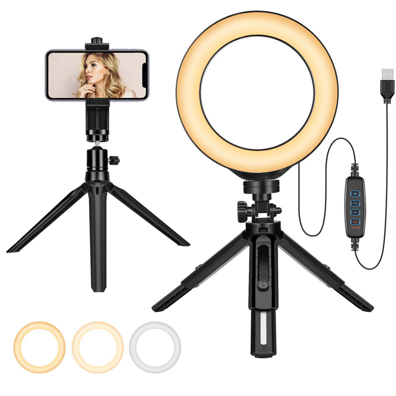 8 Inch Makeup Ring Light Beauty Selfie Photo Light Kit with Stand Super Bright LED Lamp for Photography YouTube Videos Streaming Instagram 8 Inch
