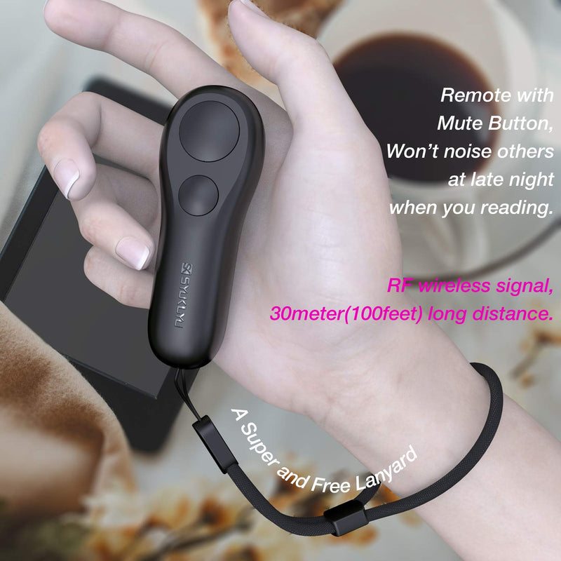 SYUKUYU RF Remote Control Page Turner for Kindle Reading Ipad Surface Comics, iPhone Android Tablets Reading Novels Taking Photos
