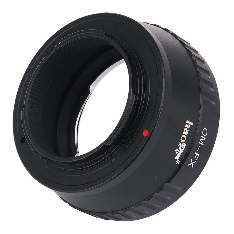 Haoge Manual Lens Mount Adapter for Olympus OM Zuiko Lens to Fujifilm Fuji X FX Mount Camera Such as X-A10 X-A20 X-E1 X-E2 X-E2s X-E3 X-H1 X-M1 X-Pro1 X-Pro2 X-T1 X-T2 X-T3 X-T10 X-T20 X-T30 X-T100