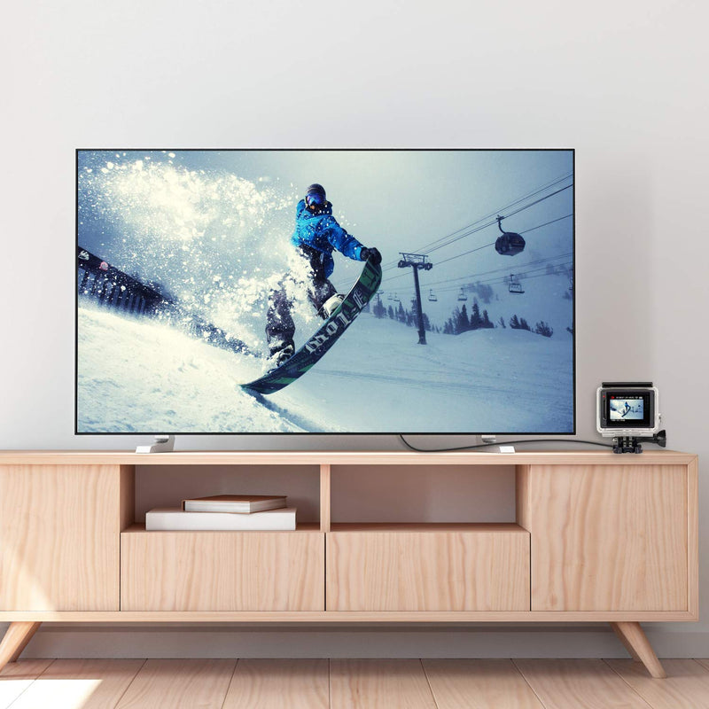 [AUSTRALIA] - Rankie Micro HDMI to HDMI Cable, Supports Ethernet, 3D, Audio Return, 10 Feet, Black 
