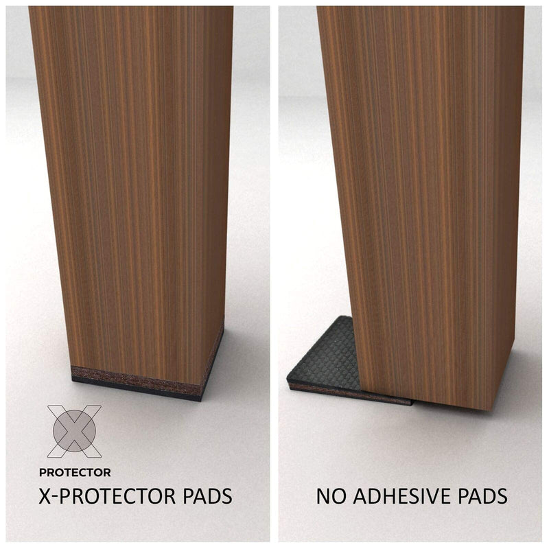 X-PROTECTOR NON SLIP FURNITURE PADS – PREMIUM 16 pcs 2” Furniture Grippers! Best SelfAdhesive Rubber Feet Furniture Feet – Ideal Non Skid Furniture Pad Floor Protectors for Fix in Place Furniture 16 Square 2 inch