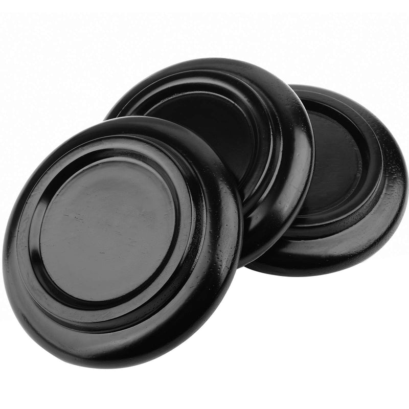 [AUSTRALIA] - Eison Piano Caster for Grand Piano, Wood Piano Caster Cups Floor Protectors for Hardwood Floor,with Non-Slip & Anti-Noise Foam Piano Casters Pad, Set of 3,Black Black 