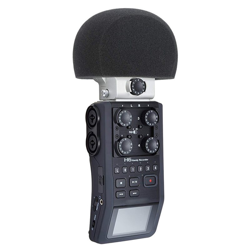 H6 Windscreen Muff and Foam for Zoom H6 Portable Handy Recorder Indoor Outdoor Microphone Windscreen by YOUSHARES (2 PACK) FurFoamKit