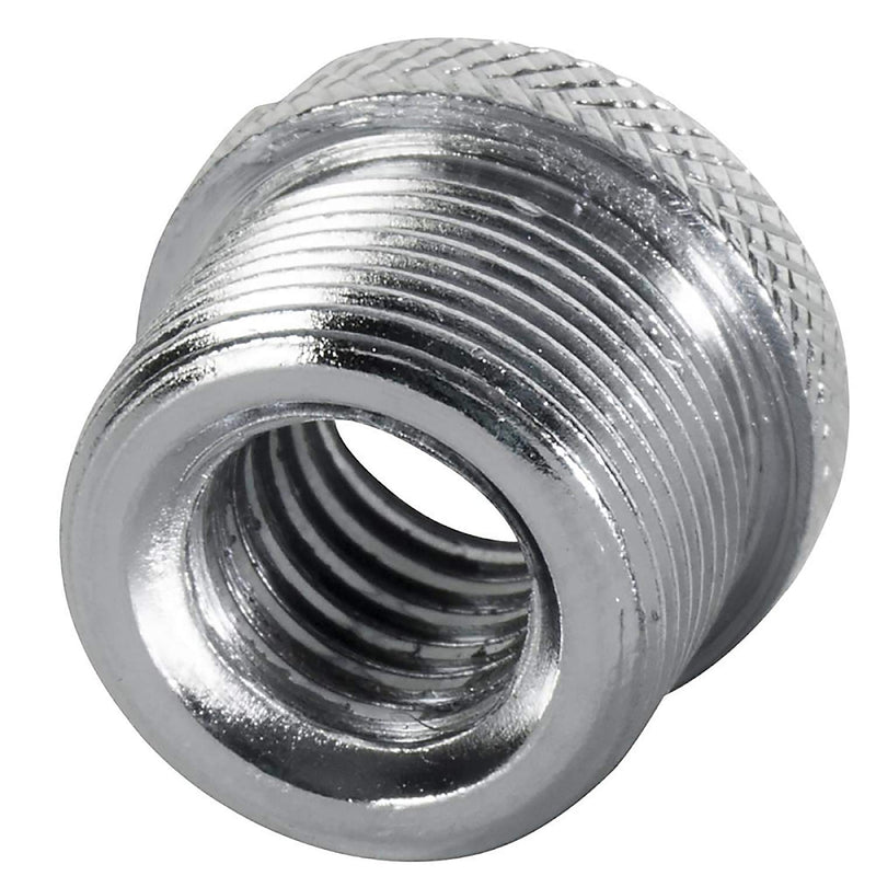 [AUSTRALIA] - On-Stage MA-300 5/8" Male to 3/8" Female Knurled Mic Screw Adapter, 2 Pieces Chrome 