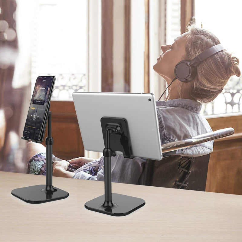 Cell Phone Stand,Doboli Phone Stand for Desk,Phone Holder Stand Compatible with iPhone and All Mobile Phones Tablet Black