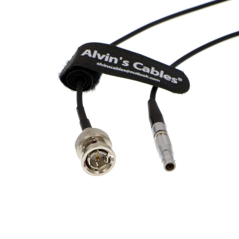 Alvin's Cables Time Code Adapter Cable for Red Epic Scarlet BNC Male to 00B 4 Pin Male Nor1438 Cable Black 50cm