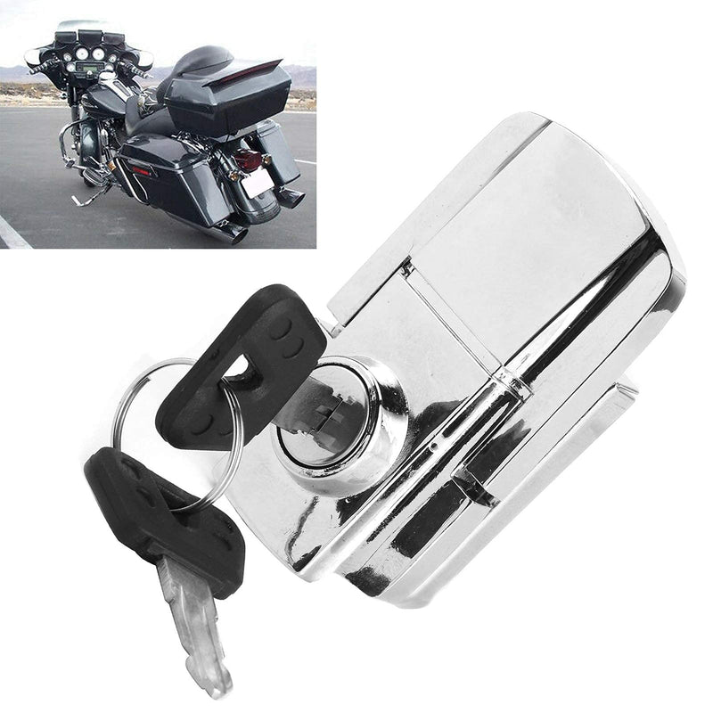 Motorcycle Trunk Lock Iron Trunk Lock Spring Toggle Latch Hasp Clamp Cabinet Locking Tool for Motorcycles and Traveling