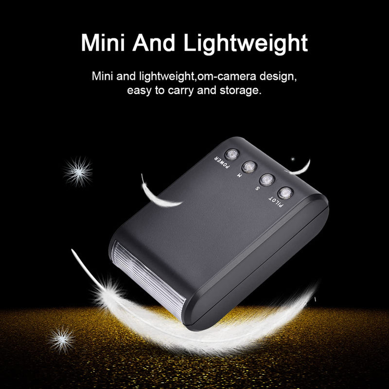 On Camera Flash Speedlite, Portable Mini Digital Hot Shoe Mount Flashlight for DSLR Cameras, Built in Digital Slave and Auto Pre Flash Sensor, for Any Digital Camera
