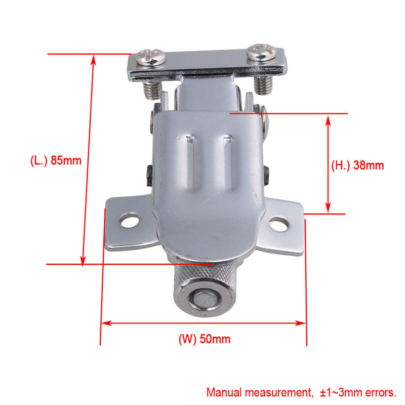 [AUSTRALIA] - lovermusic lovermusic Silver Metal Type B Strainer Throw Off Butt End Set Replacement for Snare Drum 
