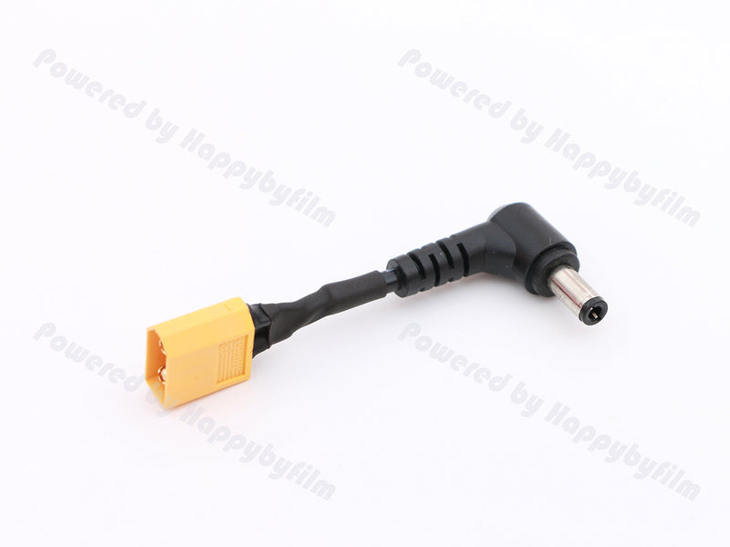 XT60 Male Plug DC 5.5mm/2.5mm Male Adapter for FPV Lipo Battery & Drone Goggles