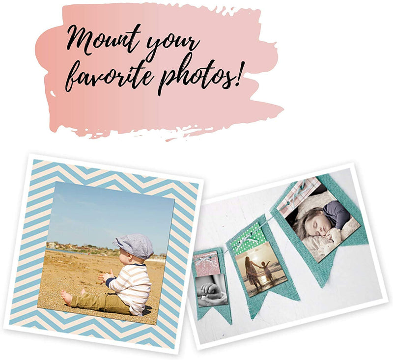 JourneyCraft - 3/8-Inch Photo Mounting Squares | Great for Scrapbooking, Card Making & Photo Corners | Mount Your Favorite Photos on Any Surface (1800) 1800