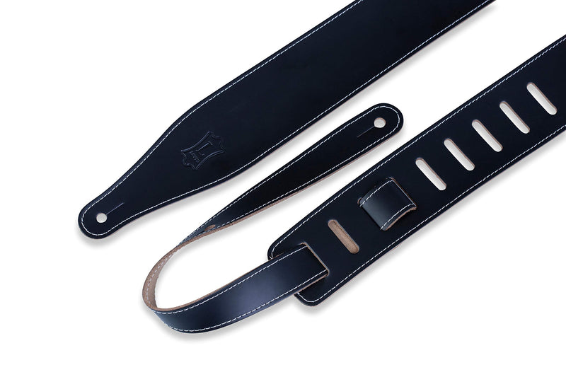 Levy's Leathers DM17-XL-BLK Genuine Leather XL Guitar Strap, Black Extra-Long