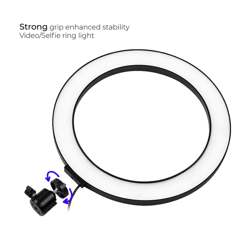 MeeA 10 inch LED Ring Light for Selfies,Video Streaming and Photo Shoot