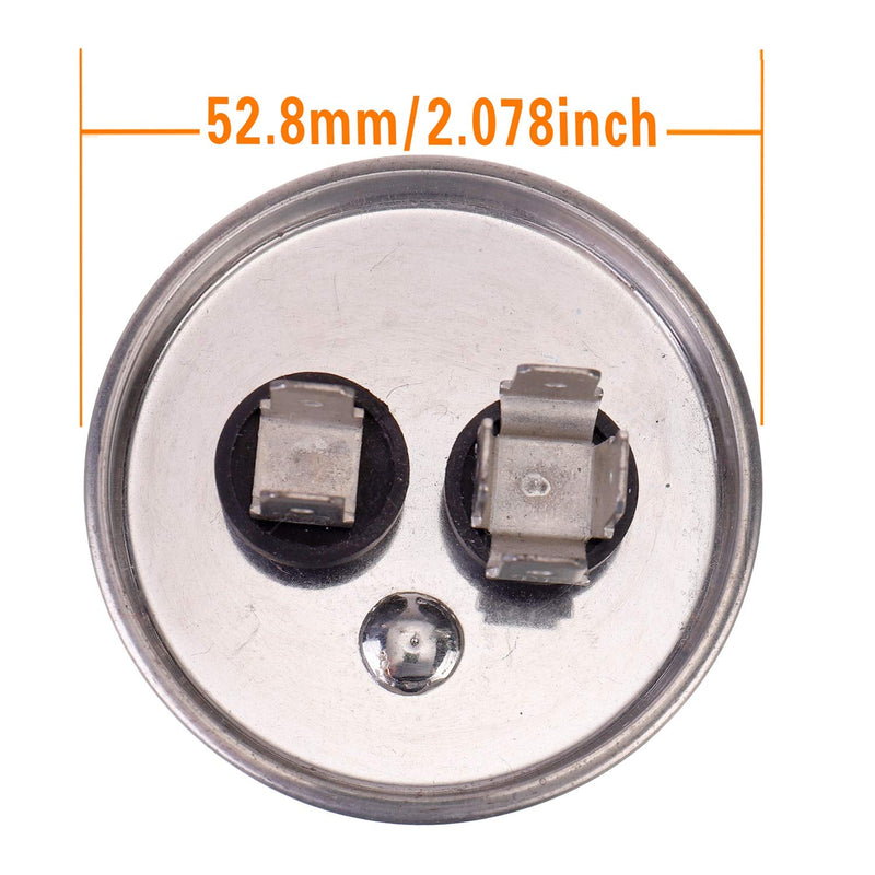 HUAREW 40 uF MFD ±5% 370V /450 V AC CBB65 AC Motor and Fan Starting Round Capacitor 40UF