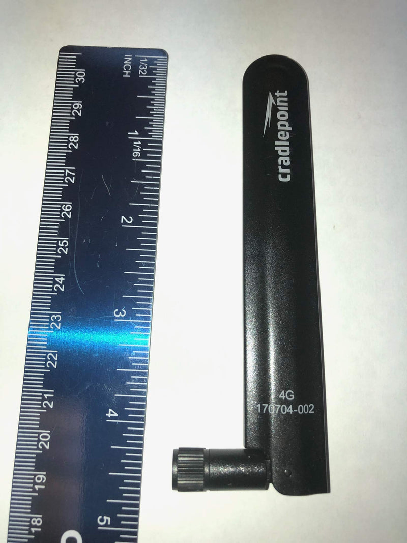Cradlepoint Mini Black, LTE/4G/3G 4.5 inch 2/3 dBi Antenna with SMA Connector