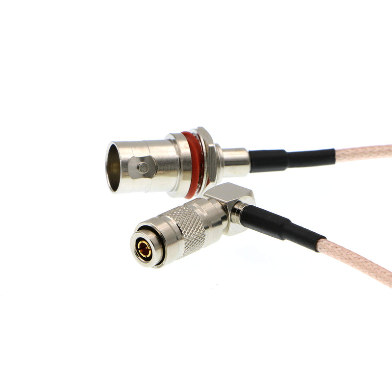 HD SDI DIN 1.0/2.3 Right Angle to BNC Female RG179 Cable for Blackmagic HyperDeck Shuttle 75ohm 12'' right angle DIN to BNC Female