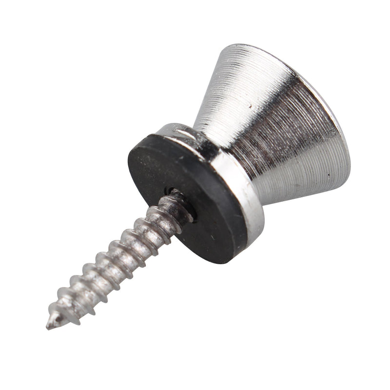 [AUSTRALIA] - Futheda 4PCS Guitar Strap Button End Pins Metal Vintage Style for Electric Acoustic Bass Instrument Silver 