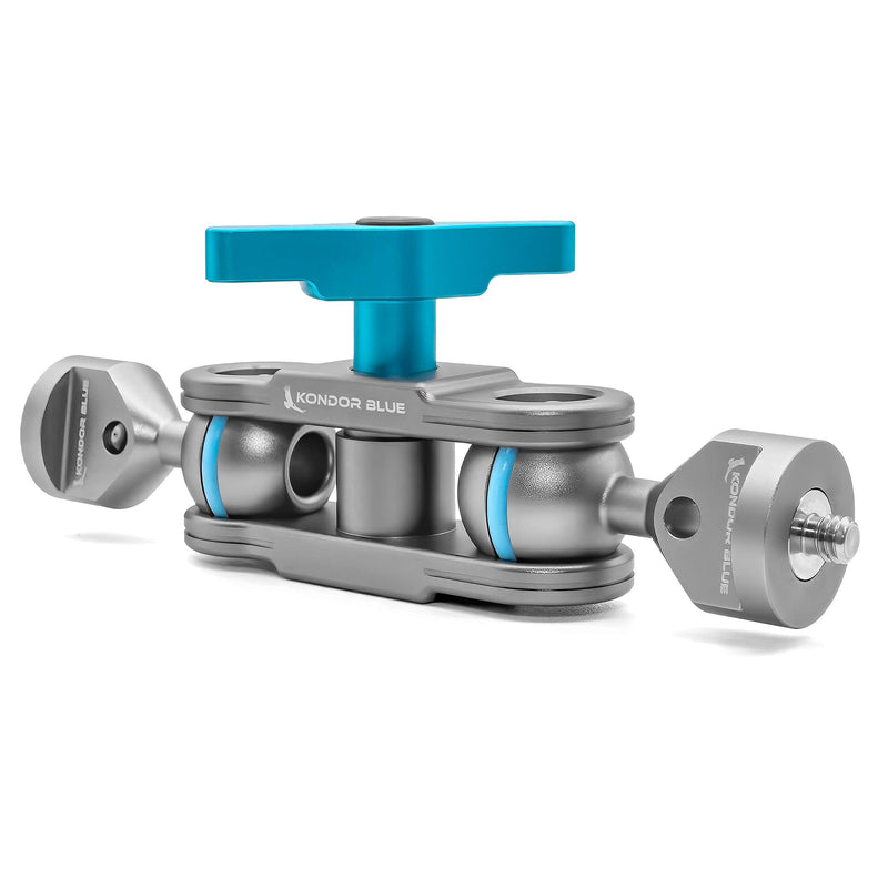 KONDOR BLUE Cine Magic Arm with Double Ball Heads | 1/4"-20 Version | Space Gray