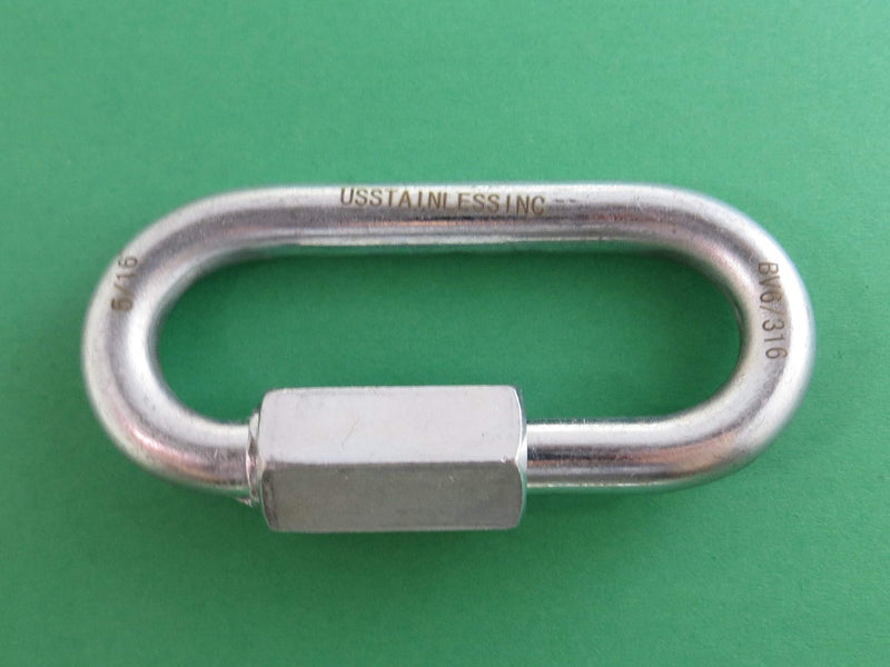 [AUSTRALIA] - US Stainless 5 Pieces Zinc Plated Quick Link 5/16" (8mm) 