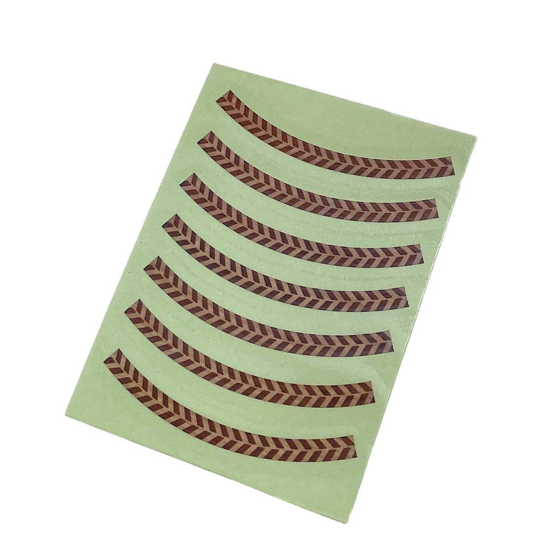 Inlaystickers for Acoustic Guitars - Soundhole Rosette/Purfling - Stripe - Wood Herringbone