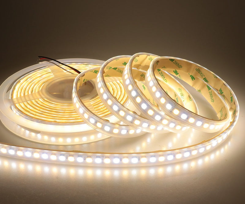 [AUSTRALIA] - LEDENET Super Bright 2800K-7000K Bi-Color Dual White Flexible 5050 LED Strip Warm Cold Combo Color Temperature Adjustable DC 24V 600LEDs Ribbon Lamp 16.4ft in Silicone sleeving Outdoor Lighting 