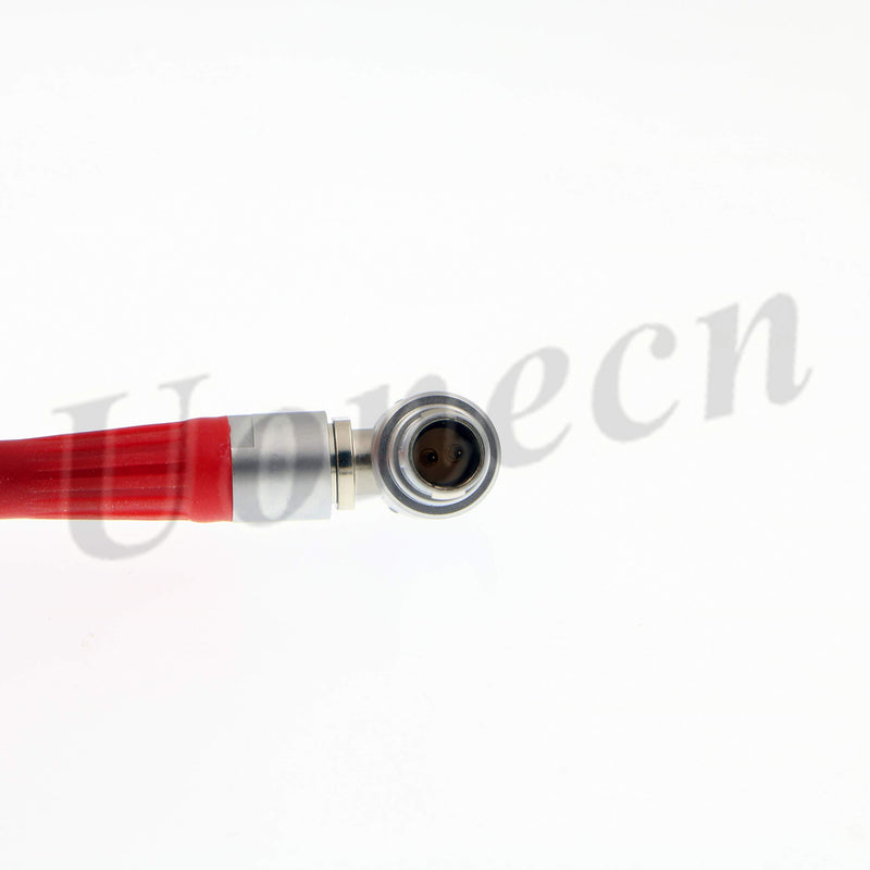 Uonecn for Anton Bauer Power Cable for Zacuto Gratical Eye Viewfinder D-Tap to Right Angle 2 Pin Male Rotate 180 Degree 28''