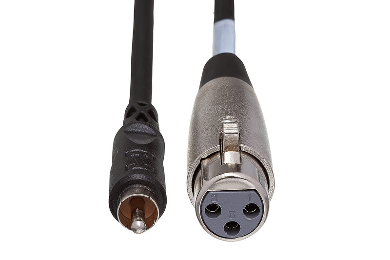 Hosa XRF-103 XLR3F to RCA Unbalanced Interconnect Cable, 3 Feet