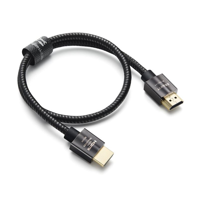 [AUSTRALIA] - Zeskit X-Tech 48Gbps Ultra High Speed HDMI Cable 1.5ft, 8K60 4K120 144Hz eARC HDR HDCP 2.2 2.3 Compatible with Dolby Vision Apple TV 4K Roku Sony LG Samsung Xbox Series X RTX 3080 PS4 PS5 0.5m/1.5ft 