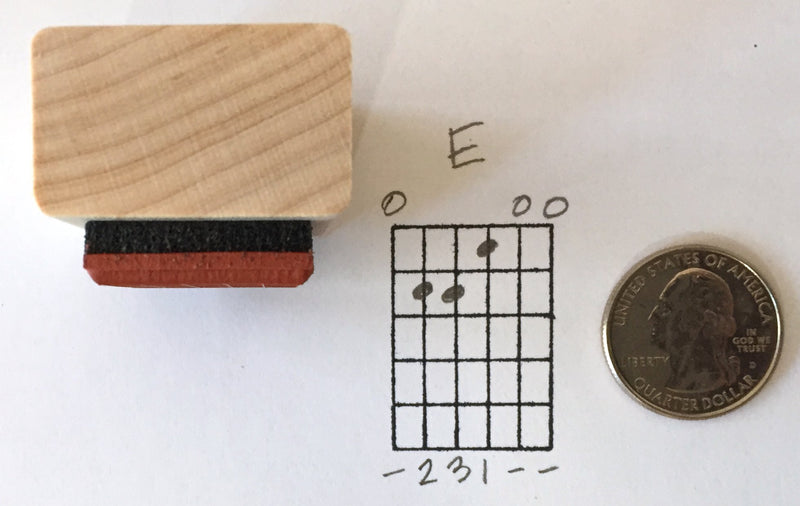 Stampola Guitar Chord Stamp (Large) - 5 Fret