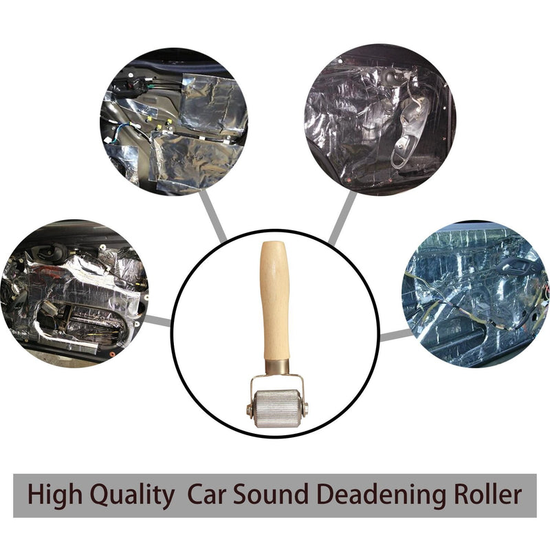 Car Sound Deadening Rolling Sound Proof Insulation 2 Pcs For Auto Noise Roller Car Sound Deadener Application Installation Tool Rolling Wheel Interior Accessories Car Sound Deadening Rolling 2pcs