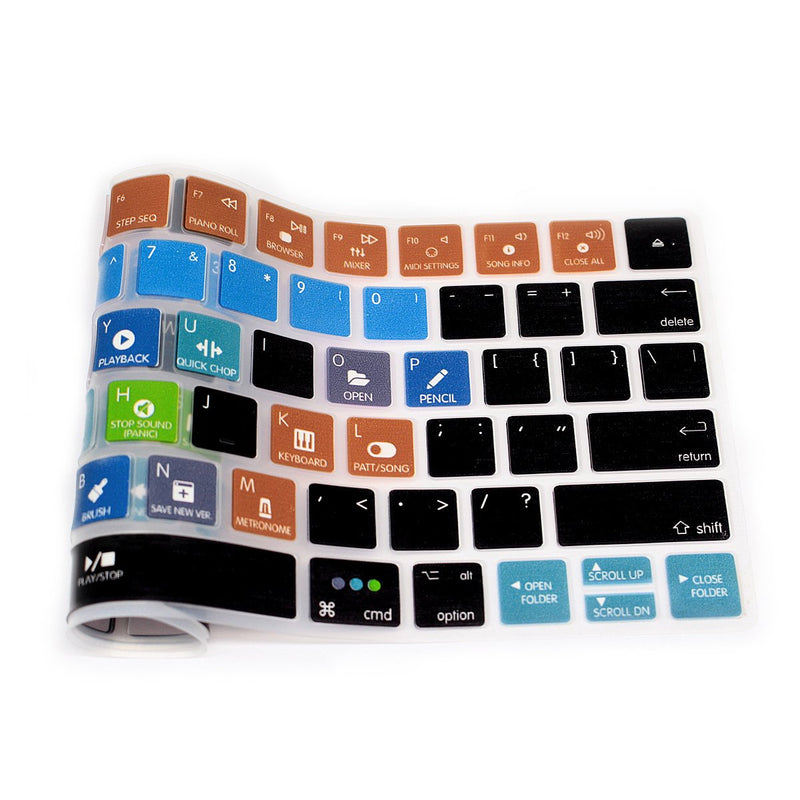 HRH FL Studio Fruity Loops Functional Shortcut Hotkey Keyboard Cover Silicone Skin for Magic Wireless Bluetooth Keyboard MLA22LL/A (A1644,2015 Released) with US Layout A-FL STUDIO