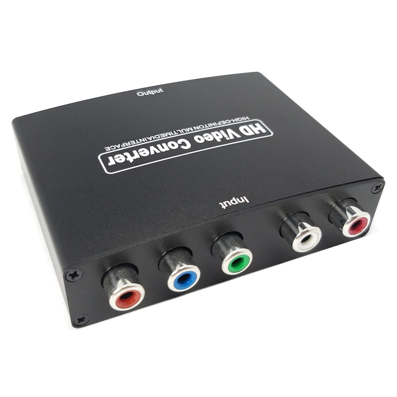YOTOCAP Component to HDMI Converter, YPbPr+L/Audio HD Video Converter 5RCA RGB to HDMI Converter Adapter, Support HD 1080P, DTS, Dolby Digital