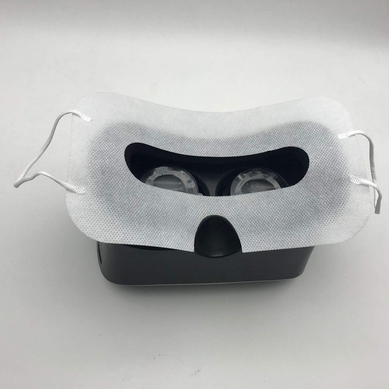 100 Pack Disposable VR Mask Sanitary VR Eye Covers Universal VR Face Mask for vr Oculus Quest 2 HTC Vive, PS VR, Gear VR Oculus Rift, etc. White