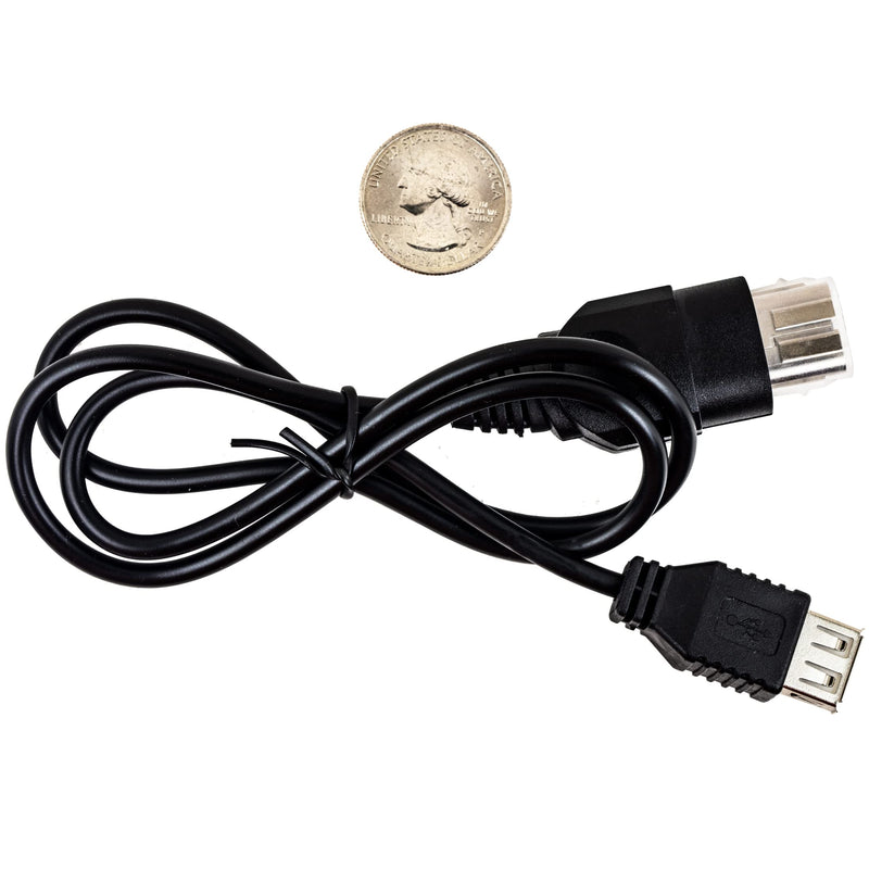 risingsaplings PC Female USB Converter Adapter Cable Cord for Original Xbox Console Gen.1 Console About 30.5in Length
