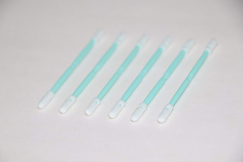 100pcs Multi-Purpose 3'' Double Ended Cleanroom Lint Free Cleaning Swabs with Small Circular Foam Tips Cleaning for Tiny Tight Space of Precision Component