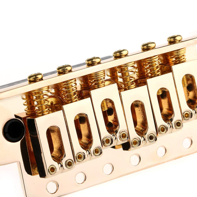 Musiclily Pro 54mm Guitar Strat Tremolo Bridge Assembly Set for Fender American Standard Modern Stratocaster Guitar Replacement, Gold