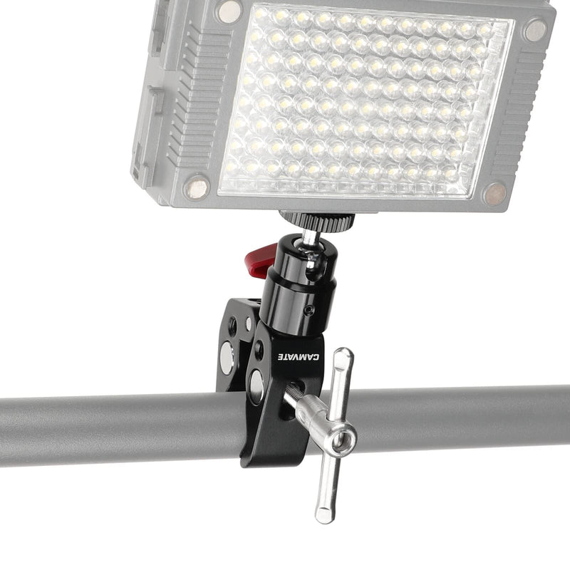 CAMVATE Super Clamp Articulated Mini Ball Head with 1/4"-20 Thread Hole - 1414