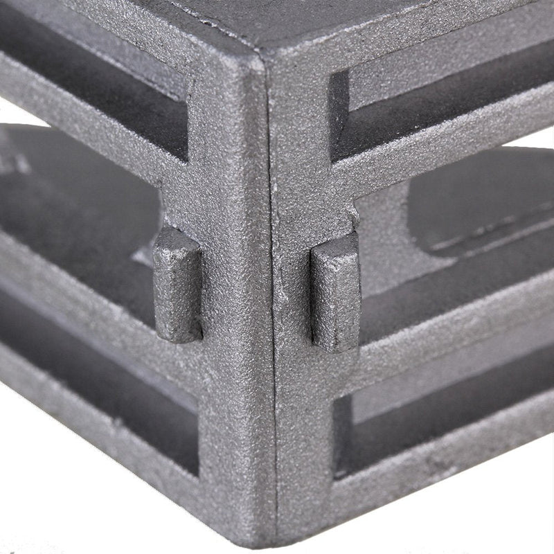 BQLZR 58x58mm Grey Aluminum L Shape 90 Degree Brace Corner Joint Unilateral Right Angle Bracket Fastener for Chests Screens Windows Furniture Pack of 5