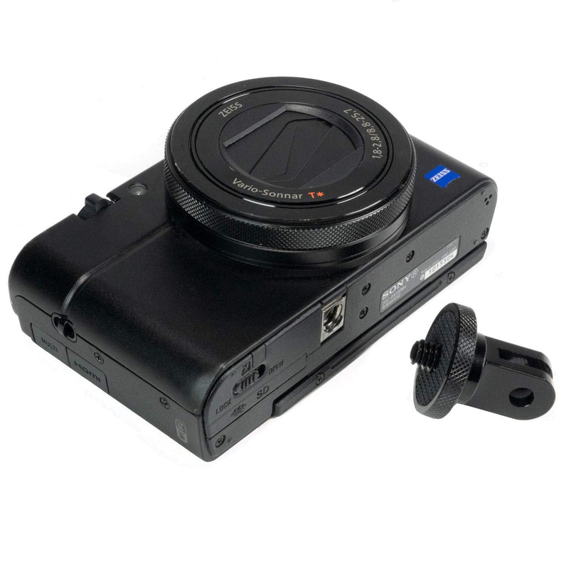 Camera Mount Adapter for GoPro Ecosystem - ¼-20 Conversion Adapter for GoPro Mounting System - Full 100% CNC Aluminum Metal - Mount Your Camera to Any GoPro Mount Accessory