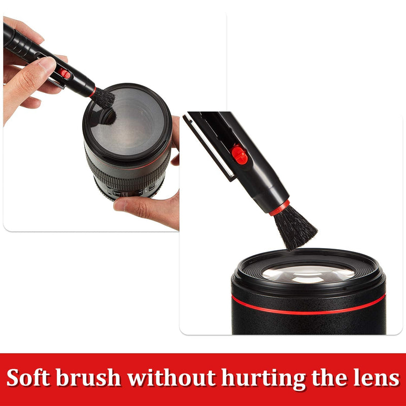 [AUSTRALIA] - 3 Pieces Multifunction Lens Cleaning Pen Brush, Lens Brush Camera Screen Cleaning Pen for Camera, SLR, Telescope, Magnifying Glass, Phone 
