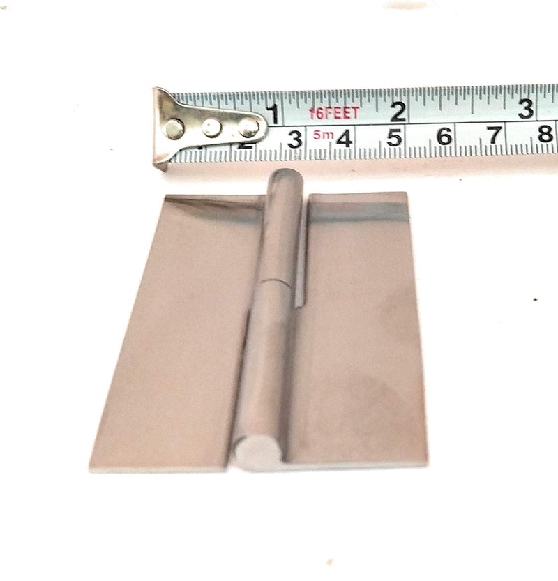 Ssiskcon 3 inch Weld on Hinge Lift Off Hinge Right Satin 32D Set of 2 Stainless Steel Hinges Pack 1
