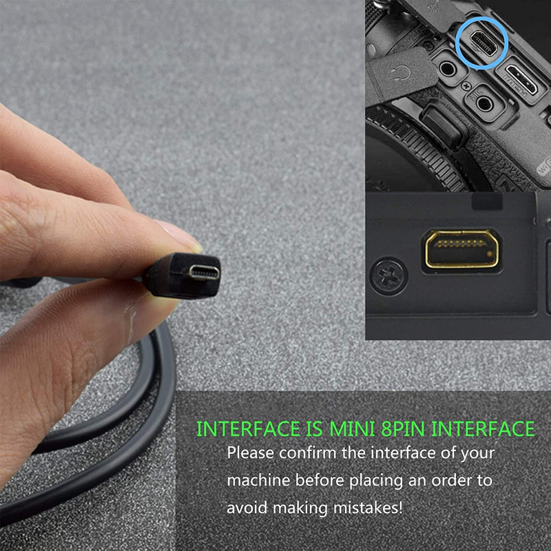 [AUSTRALIA] - Replacement Photo Transfer Cord UC-E6 USB Cable Compatible with Nikon CoolPix, L, D, P Series Camera and Samsung Digimax L Series L60 Digimax V Series V4, V50, V700 GX Series GX-1L Digital Camera 