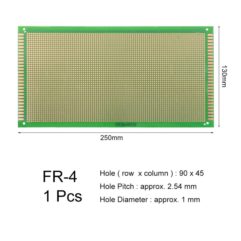[AUSTRALIA] - uxcell 13x25cm Single Sided Universal Printed Circuit Board for DIY Soldering 1pcs 