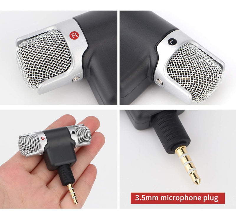 [AUSTRALIA] - Mini Condenser Microphone for Phone Recording, Yeeco 3.5mm Plug and Play Microphone Left and Right Channels Mic 