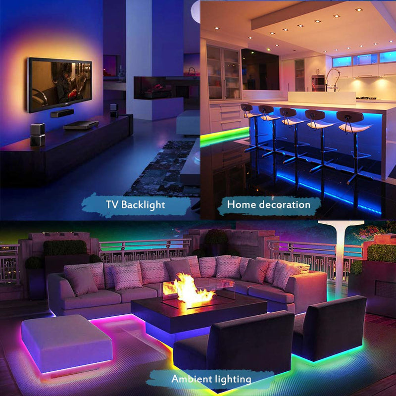 [AUSTRALIA] - ALITOVE 5mm WS2812B Individually Addressable RGB LED Strip Light 6.6ft 120 LEDs 0.19in Super Narrow Programmable Dream Color Digital LED Pixel Tape Light 5V for Home Theater Bedroom Bar Decor Lighting White 