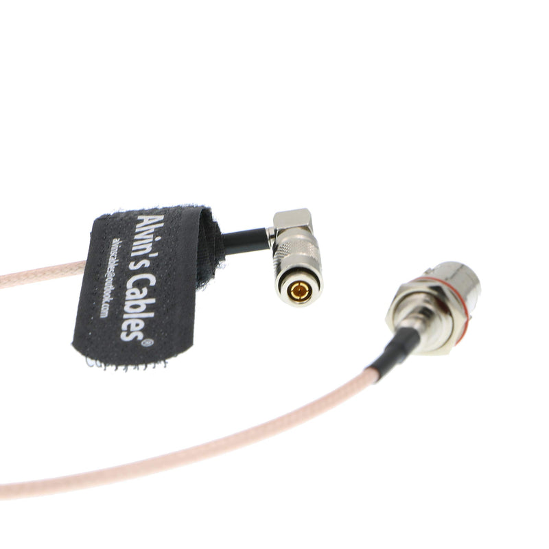 [AUSTRALIA] - Alvin's Cables BNC Female to DIN 1.0 2.3 Male Right Angle RG179 75Ohm Cable for Blackmagic 30CM 
